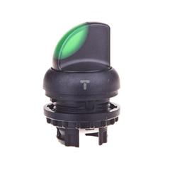 Napęd przełącznika 3 położeniowy zielony z podświetleniem bez samopowrotu M22S-WRLK3-G 216848
