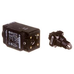 Wyłącznik krańcowy 1R 1Z migowy tworzywo popychacz z rolką XCKS102