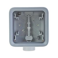 PLEXO55 Puszka natynkowa pojedyncza szara 069656