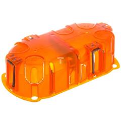 Puszka do betonu 72mm 143x 40mm Ze śrubami czerwony Batibox 080102