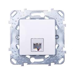 Unica Plus Gniazdo telefoniczne RJ12 białe MGU50.497.18Z