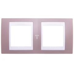 Unica Plus Ramka podwójna terra manganowa pozioma MGU6.004.874