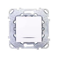 Unica Plus Przycisk pojedynczy podswietlany biel polarna IP20 MGU50.206.18NZ
