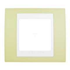 Unica Plus Ramka pojedyncza zielony pozioma MGU6.002.863