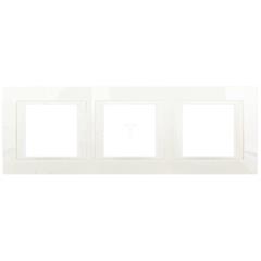 Unica Plus Ramka potrójna piaskowy pionowa MGU6.006V.25