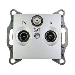 Sedna Gniazdo antenowe aluminium RD/TV/SAT SDN3501460
