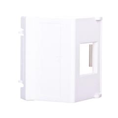 Simon Connect Płytka K45 gniazda teleinformatycznego pojedynczego RJ skośna czysta biel K080/9 RJ TSC-K080-9