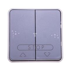 PLEXO55 Przycisk żaluzjowy szary 069539