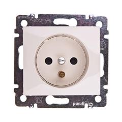 VALENA Gniazdo pojedyncze z/u 16A IP20 kremowe 774399