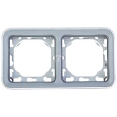 PLEXO55 Ramka podwójna pozioma szary 069683