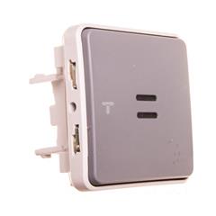 PLEXO55 Łącznik schodowy z podświeleniem szary 069513