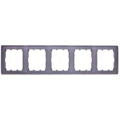 SISTENA LIFE Ramka pięciokrotna pionowa choco 771209