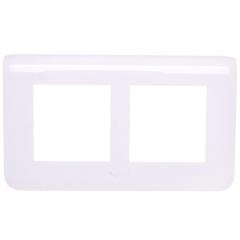 MOSAIC Ramka podwójna /2moduły/ biała tworzywo 078864