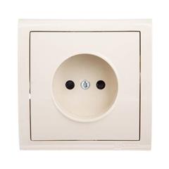 Simon Classic Gniazdo pojedyncze b/u 16A IP20 beżowe MG1/12 WMCW-10101x-9011