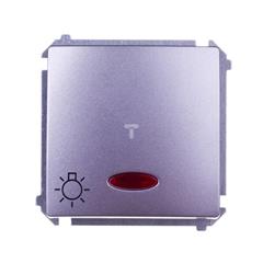 Simon Basic Przycisk /światło/ z podświetleniem stal inox BMS1L.01/21 WMUL-081xxx-J011