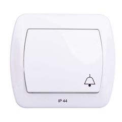Simon Akord Przycisk hermetyczny /dzwonek/ IP44 biały AD1B/11 WMAL-390xxx-1012