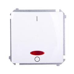 Simon Basic Łącznik dwubiegunowy z podświetleniem biały BMW2L.01/11 WMUL-021XXX-1011