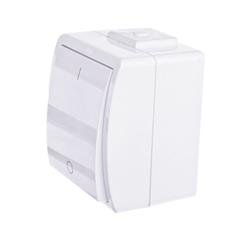 Simon Protector Łącznik hermetyczny dwubiegunowy IP44 biały PW2/11 WMPL-320xxx-1011