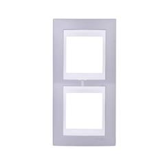 Unica Plus Ramka podwójna szary pionowa MGU6.004V.865