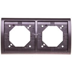 Simon Classic Ramka podwójna pozioma grafit metalizowany MR2B/25 WMYZ-01201x-G012