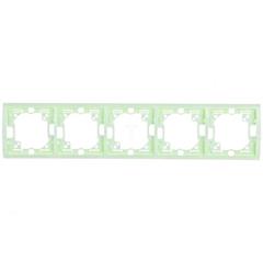 Simon Classic Ramka pięciokrotna pozioma pistacjowa MR5/15 WMYZ-0150xx-S012