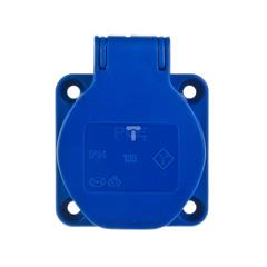 Gniazdo tablicowe 2P+Z 16A 230V niebieskie IP54 105-0b