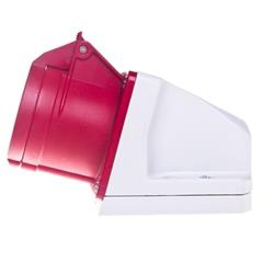 Gniazdo stałe 4P 16A 400V czerwone IP44 114-6k