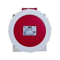 Gniazdo stałe 4P 32A 400V czerwone IP67 1242-6