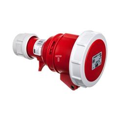 Gniazdo przenośne 4P 16A 400V czerwone IP67 2142-6