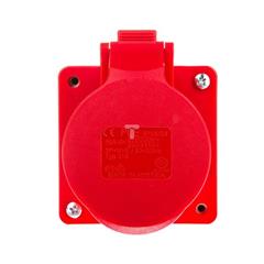 Gniazdo tablicowe 5P 16A 400V czerwone IP44 315-6p