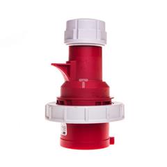 Wtyczka odbiornikowa (zwrotnica faz) 5P 32A 400V czerwona IP67 70252-6