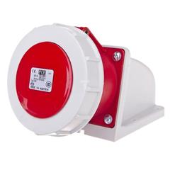 Gniazdo stałe 5P 32A 400V czerwone IP67 1252-6p