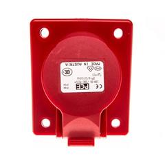Gniazdo tablicowe 3P 16A 400V czerwone IP44 413-9
