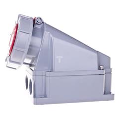 Gniazdo stałe 5P 63A 400V czerwone IP67 135-6p