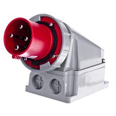 Wtyczka odbiornikowa 4P 63A 400V czerwona IP67 534-6