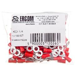 Końcówka oczkowa izolowana KOI 1/4 E09KO-02010101000 /100szt./