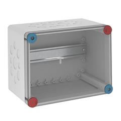 Obudowa n/t pusta z szyną 250x187x150 IP65 VG LM 5088879