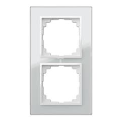 Sentia Ramka podwójna szklana biała 1472-62