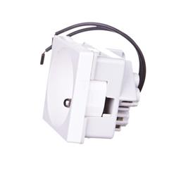 Simon Connect Gniazdo K45 pojedyncze z/u 16A IP20 ze wskaźnikiem zasilania czysta biel KL02/9 TSC-KL02-9