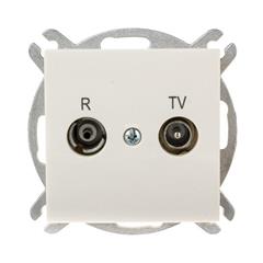 Sentia Gniazdo antenowe RD/TV końcowe kremowe 1452-11