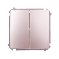 Simon Basic Przycisk podwójny zwierny satyna metalizowana BMP2.01/29 WMUL-0P0XX2-H011