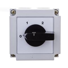 Łącznik krzywkowy 0-1-2 2P 10A w obudowie 4G10-252-PK