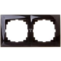 Sentia Ramka podwójna czarny połysk 1472-58