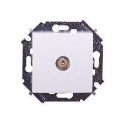 Simon 15 Gniazdo antenowe pojedyncze białe 1591475-030 WS15-1591475-030