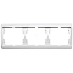Ramka 3x śnieżnobiały tworzywo Poziomy 13730069