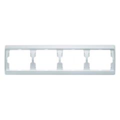 Ramka 4x śnieżnobiały tworzywo Poziomy 13830069