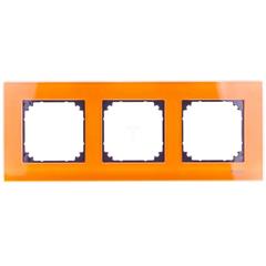 Merten System M Ramka potrójna szklana kalcytowy MTN404302