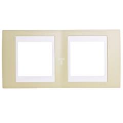 Unica Plus Ramka podwójna zieleń oliwkowa pozioma MGU6.004.563