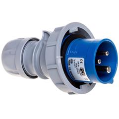 Wtyczka przenośna 16A 3P 230V niebieska IP67 0132-6TTv