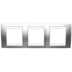 Unica Plus Ramka potrójna terra manganowa pozioma MGU6.006.524